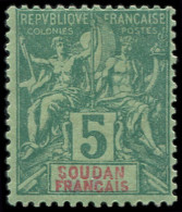 * SOUDAN 6 : 5c. Vert, TB - Autres & Non Classés