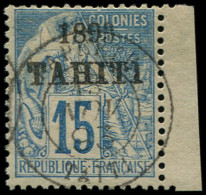 TAHITI 24 : 15c. Bleu, Oblitéré, TB - Autres & Non Classés