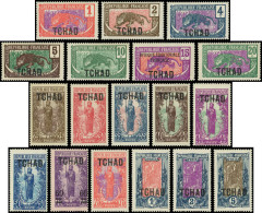 ** TCHAD 1/18 : Type Du Congo De 1907, Surchargés TCHAD, TB - Altri & Non Classificati