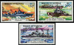 ** WALLIS ET FUTUNA 210/12 : Forces Navales, TB - Unused Stamps