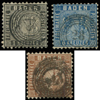 ALLEMAGNE (ANCIENS ETATS) BADE 13/15 : Série De 1893, Obl., TB - Autres & Non Classés