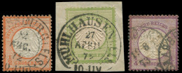 EMPIRE 1/3 : 1/4g., 1/3g. Et 1/2g. De 1872, Obl., TB - Used Stamps