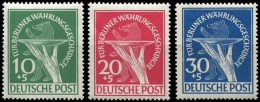 ** BERLIN 54/56 : Réforme Monétaire, TB - Unused Stamps