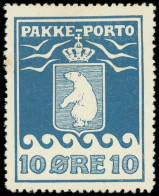 * DANEMARK Groënland Colis Px 4a : 10ö. Bleu-vert, Dentelé 12 1/4, Lég. Rouss., Sinon TB. S - Autres & Non Classés