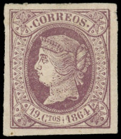 * ESPAGNE 62 : 19c. Violet-brun Sur Lilas, TB - Unused Stamps