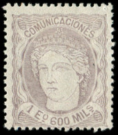 (*) ESPAGNE 111 : 1e600m Violet-gris, TB - Unused Stamps