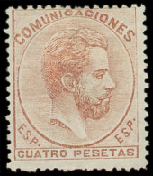 * ESPAGNE 127 : 4p. Brun-orange, TB - Unused Stamps