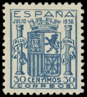 * ESPAGNE 564D : 30c. Bleu, Emission De Grenade, TB - Ungebraucht