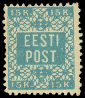 * ESTONIE 5 : 15k. Bleu-vert, TB - Estland