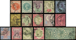 GRANDE BRETAGNE 91/105 : La Série, Obl., TB - Used Stamps