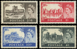 * GRANDE BRETAGNE 283/86 : 1ère Série Châteaux, Waterlow, TB - Unused Stamps