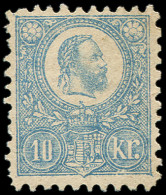 (*) HONGRIE 4 : 10kr. Bleu, Petit Pelurage, Rare Et TB - Altri & Non Classificati