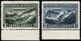 ** LIECHTENSTEIN PA 7/8 : 1f. Et 2f. De 1931, Bdf, TB - Poste Aérienne