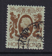 Hong Kong: 1982   QE II     SG422      80c   [with Wmk]    Used - Oblitérés