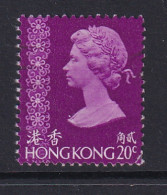 Hong Kong: 1976   QE II     SG342     20c   [No Wmk]    Used - Gebruikt