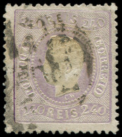 PORTUGAL 34 : 240r. Violet, Obl., TB. C - Vari