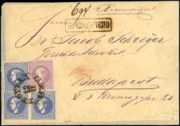 Let SERBIE 20c Et 23c : 20p. Outremer (3) Et 40p. Violet Obl. Càd BEOGRAD S. Env. Rec., Arr. BUDAPEST 9/75, R Et TB. S - Serbia