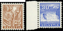 ** SUISSE 276/77 : 25c. Brun Et 30c. Outremer De 1934, TB - Unused Stamps