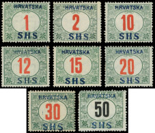 * YOUGOSLAVIE Taxe 1/8 : La Série, TB - Timbres-taxe