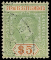 MALAYSIA 107 : 5d. Vert Et Orange, Obl., TB - Federated Malay States