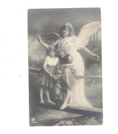 XB1145 JEUNE FILLE, ENFANT, GIRL FAMOUS CHILDMODEL GRETE REINWALD & HANNI WITH GUARDIAN ANGEL - Portraits