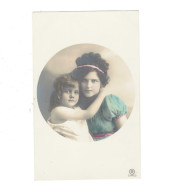 XB1148 JEUNE FILLE, ENFANT, GIRL FAMOUS CHILDMODEL HANNI REINWALD & FAMOUS SISTER WALLY RPPC - Portraits