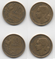 + FRANCE   + 10  FRANCS 1953 + 1953 B + - 10 Francs