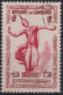 1951 Kambodscha ° Mi:KH 9, Sn:KH 10, Yt:KH 9, Sg:KH 9, Apsara (Dancer) - Cambodge