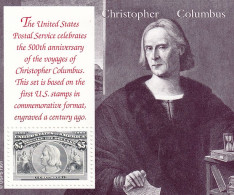 UNITED STATES Block 30,unused (**) - Christophe Colomb