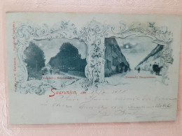 Gruss Aus Sarre Union , Carte Bleu à La Lune  1898 - Sarre-Union