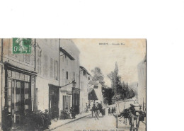 Cpa Brioux Gande Rue - Brioux Sur Boutonne