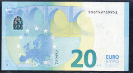 EURO 20  ITALIA SX S028  "19"  LAGARDE  UNC - 20 Euro