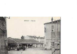 Cpa Brioux Marché - Brioux Sur Boutonne