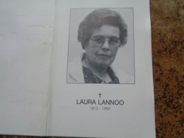 Doodsprentje/Bidprentje   LAURA LANNOO   Zwevezele 1913-1992 Brugge  (Wwe Camiel MAES) - Religion & Esotérisme