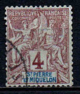 St Pierre Et Miquelon    - 1892 - Type Sage - N° 61 - Oblit - Used - Used Stamps