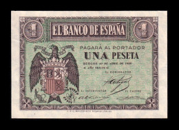 España Spain 1 Peseta Burgos Abril 1938 Pick 108 Serie C Sc- AUnc - 1-2 Peseten