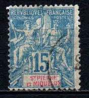 St Pierre Et Miquelon    - 1892 - Type Sage - N° 64 - Oblit - Used - Used Stamps