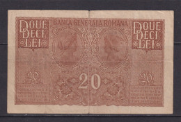 ROMANIA - 1917 German Occupation 20 Lei Circulated Banknote - Roumanie