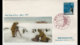 Japan Antarctic International Geophysical Year 1957 FDC - Autres & Non Classés