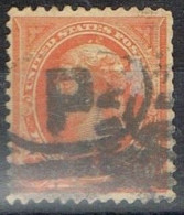 Sello 50 Ctvos Naranja 1895, Presidentes Jefferson USA , Filigrana,  Yvert Num 119 º - Used Stamps