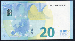 EURO 20  ITALIA SU  S027  "16"  LAGARDE  UNC - 20 Euro