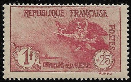 FRANCE N°231 "Orphelins" 1fr+25cts Carmin - Neuf* - * Très Légère - TTB - - Neufs