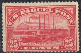 Sello 25 Ctvos Parcel Post  1912, Paquetes Postales USA ,  Yvert Num 9 * - Reisgoedzegels
