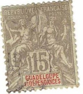 GUADELOUPE N° Yvert 42  Cote 3.50€ Obli - Used Stamps