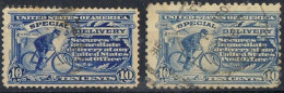 Sellos 10 Ctvos EXPRES  1902, Urgente USA ,  Yvert Num 8-9a º - Expres & Aangetekend