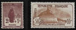 FRANCE N°229/230 "Orphelins"  - Neuf** - TBC - SUP - - Neufs