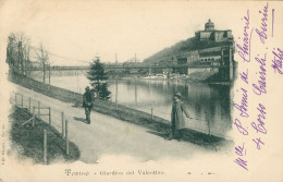 * TORINO - Giardino Del Valentino E Veduta Del Fiume Po - Animée - Edit. KUNZLI - 1901 - Fiume Po