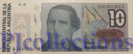 ARGENTINA 10 AUSTRALES 1985/89 PICK 325b REPLACEMENT UNC - Argentine