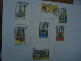 MONGOLIA   USED  STAMPS  THE 7 WONDERS OF ARCHITECTURE - Monumenti