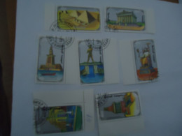 MONGOLIA   USED  STAMPS  THE 7 WONDERS OF ARCHITECTURE - Mongolie